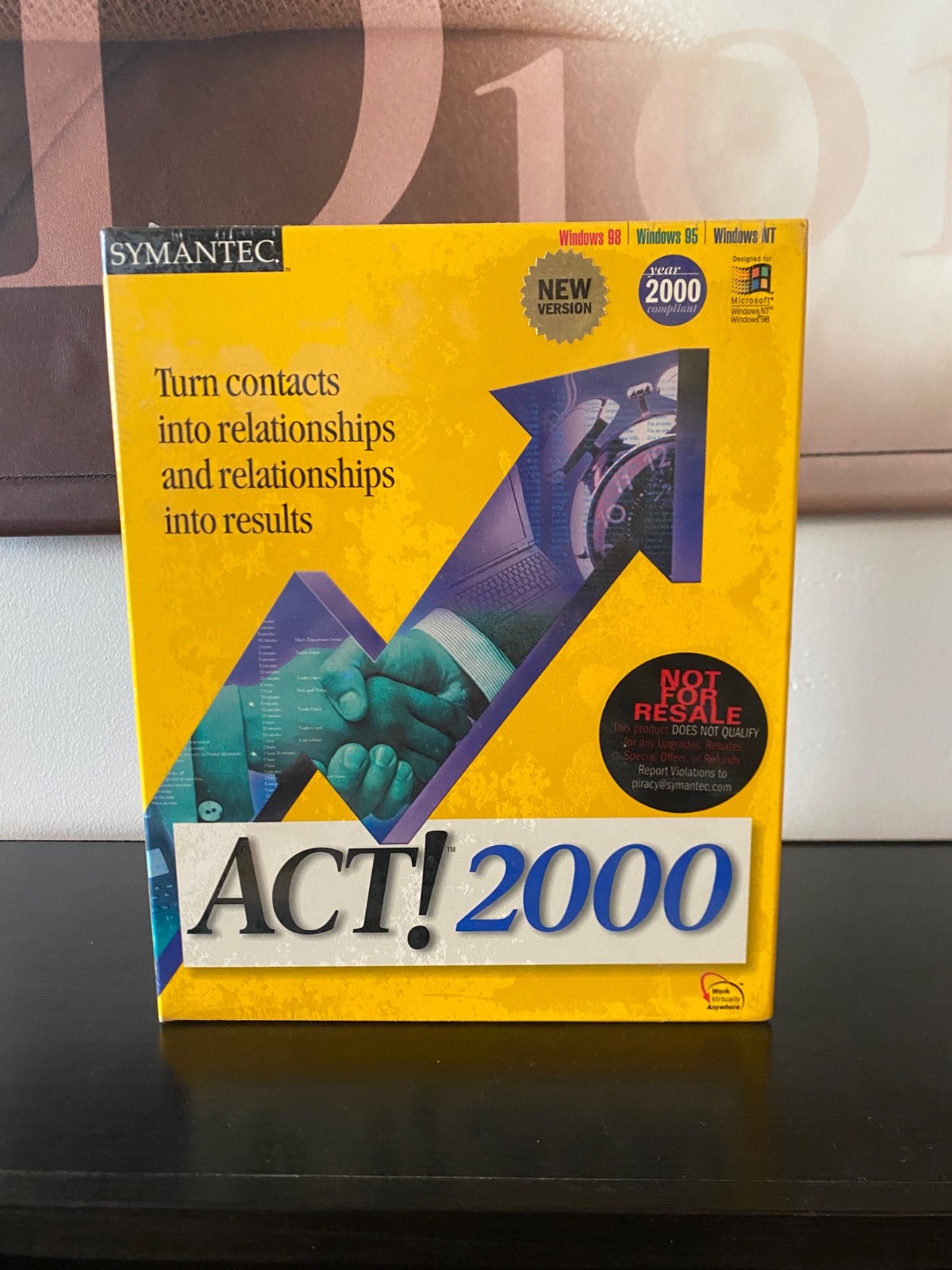 Vintage 2000 Symantec ACT! 2000 BRAND NEW SEALED – FAST SHIPPING 🚛🚛💨💨
