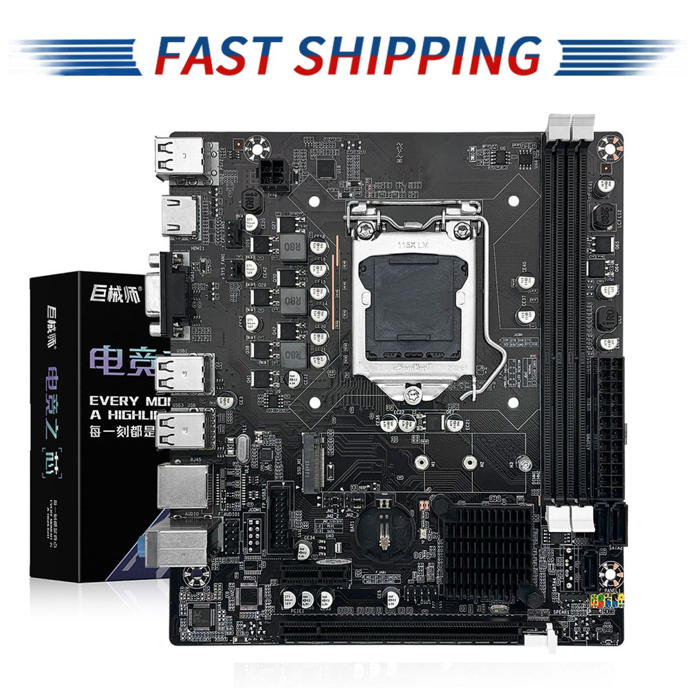 H61 LGA 1155 PC Motherboards DDR3 (Intel 2th/3th Gen) Gaming mainboard Flex-ATX