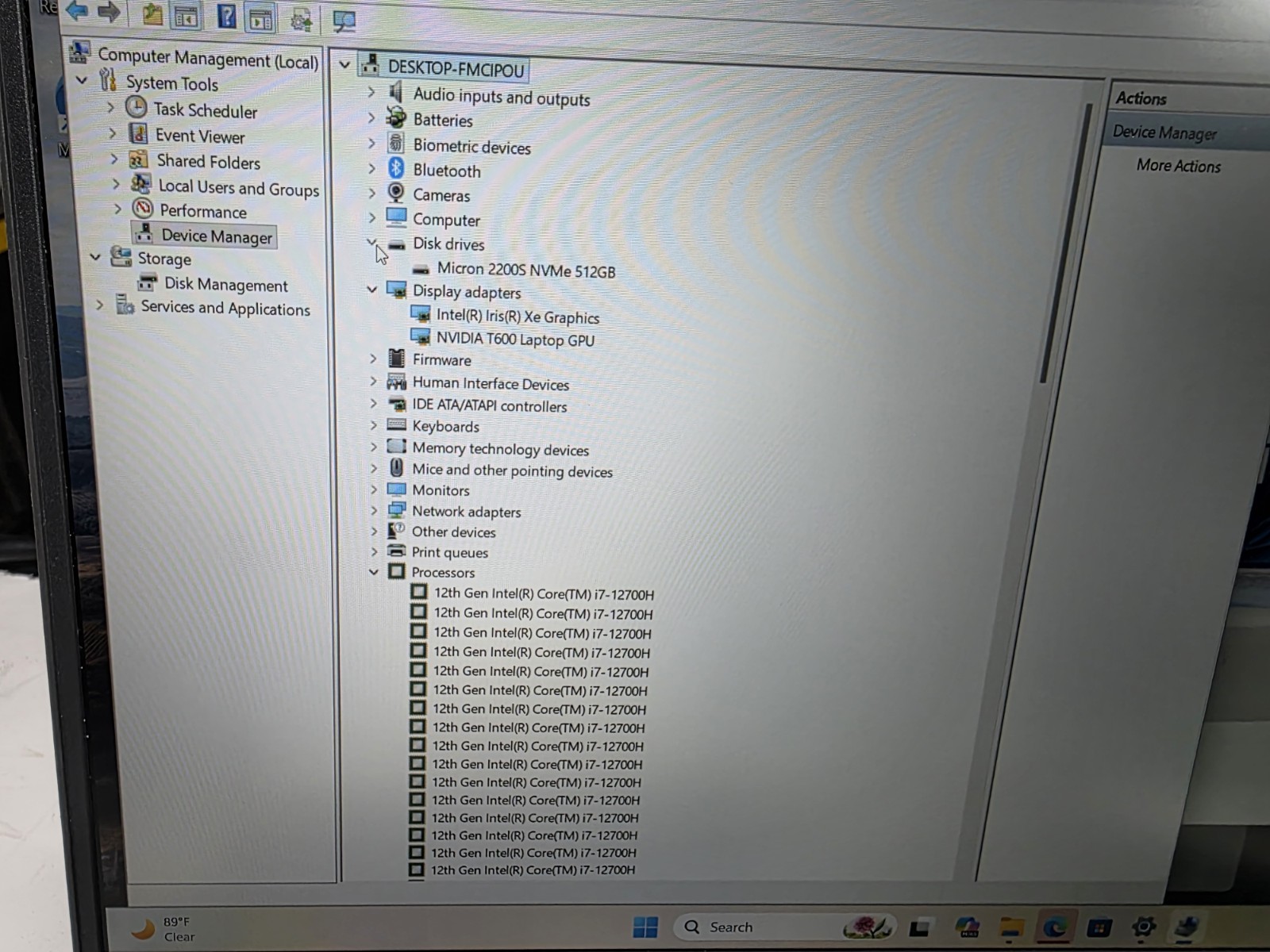 Dell Precision 3571 |Nvidia T600 CORE i7-12700H| 512GB SSD | 16GB RAM | W11 Pro