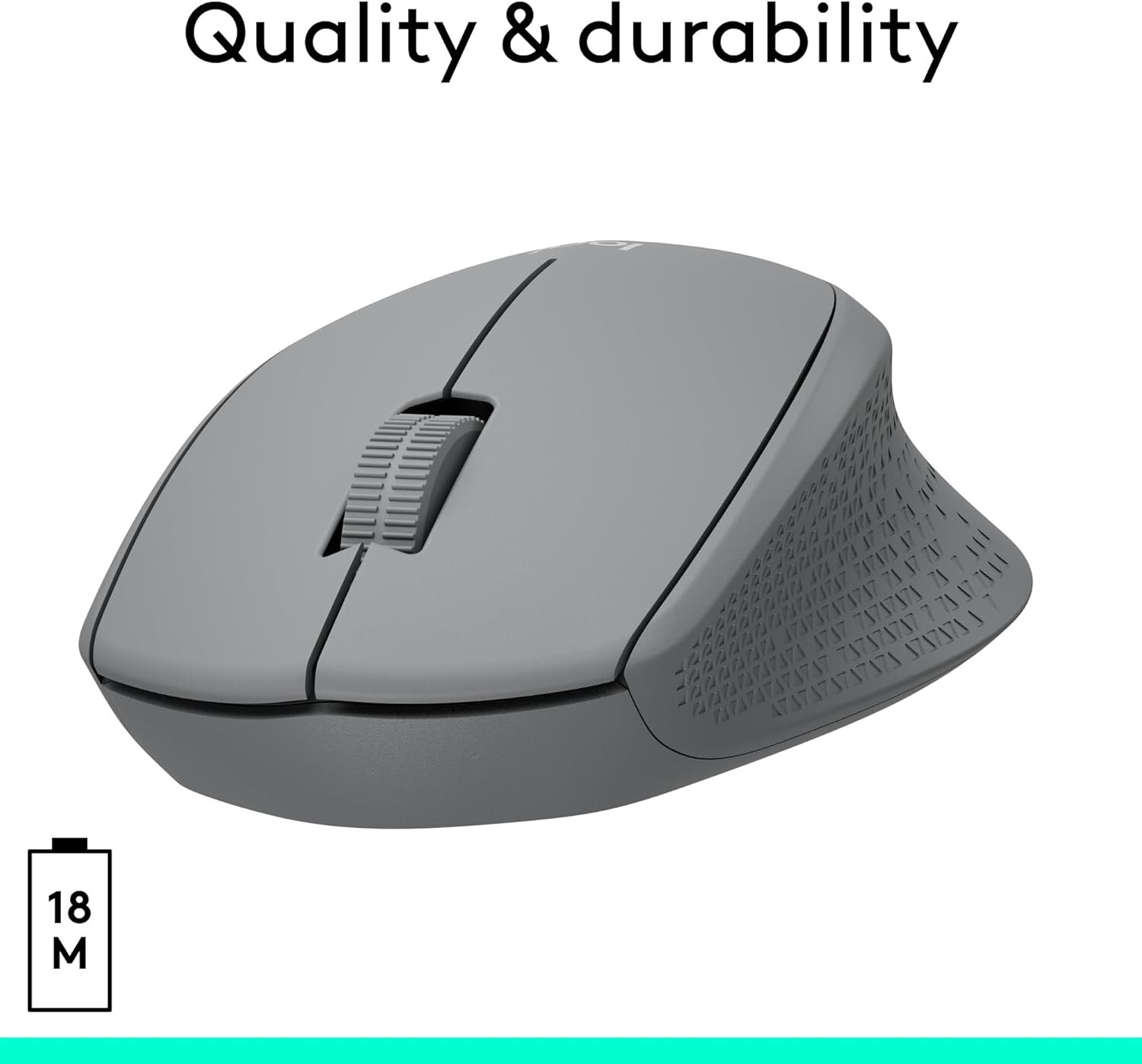 Logitech M330 SILENT Wireless Mouse, 2.4GHz with USB Receiver, Optical Tracking