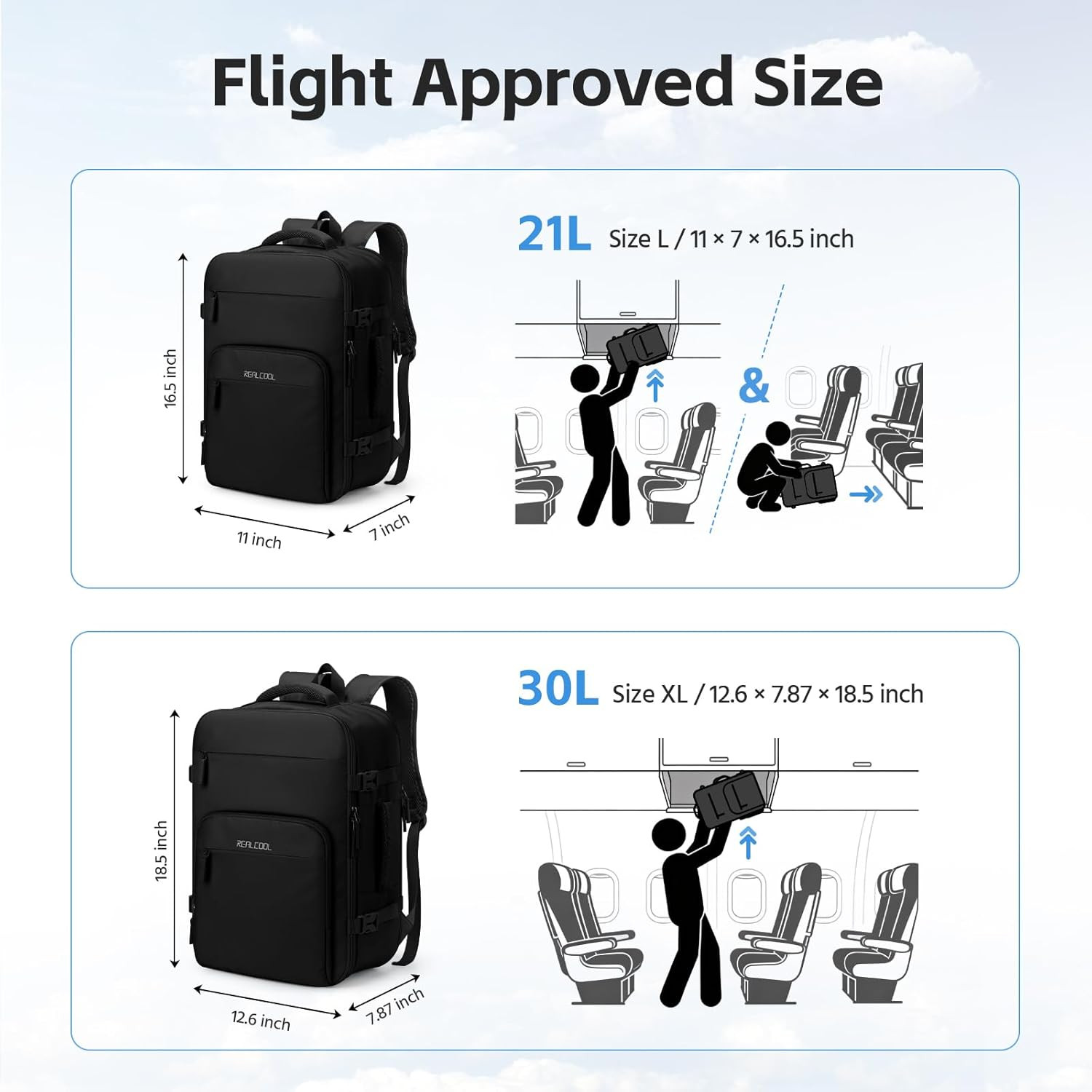 15.6″ Laptop Travel Backpack, TSA Flight Approved Carry on Daypack | 180° Full-O