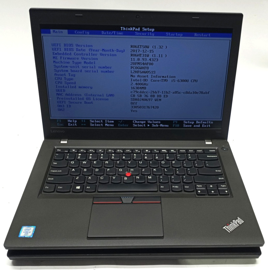 Lot of 2 Lenovo ThinkPad T460 i5-6300u VPro 8GB RAM No HDD/Ext. Battery MC705*