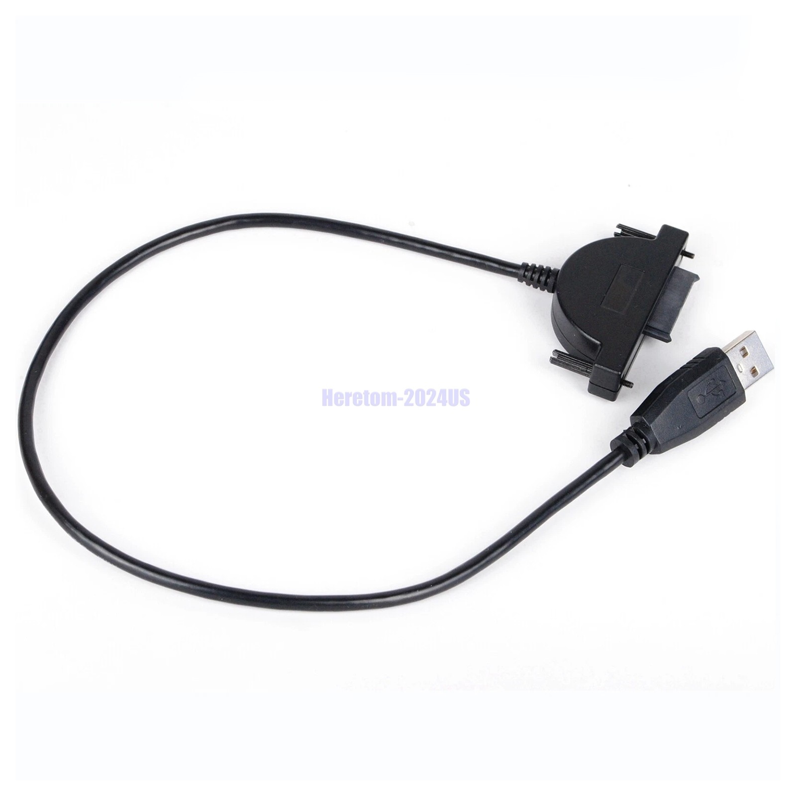 External USB Cable Adapter Converter to SATA 6+7 13Pin For DVD Rom Optical Drive