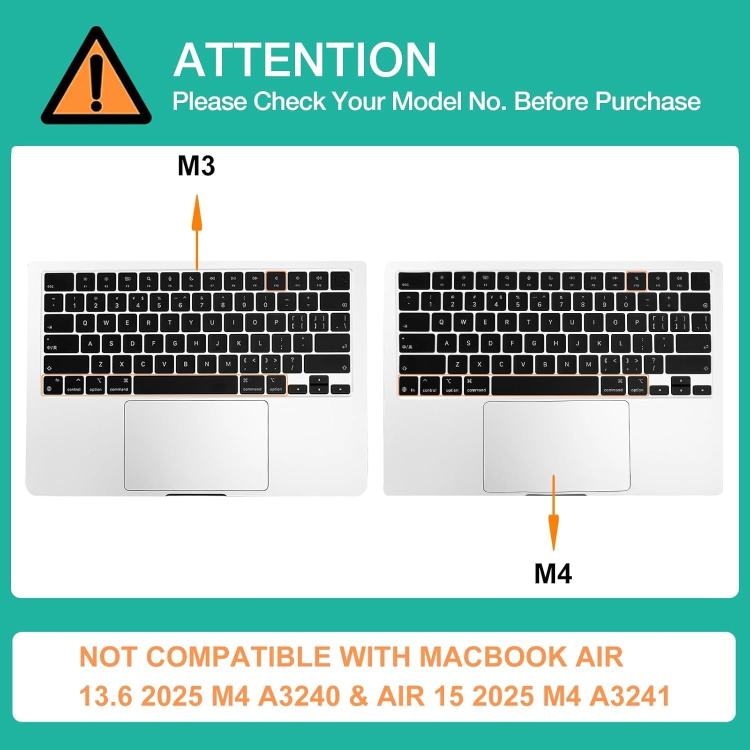 Flexible Silicone Keyboard Cover for MacBook Air 15 & Pro 14/16 – Dust Resistant