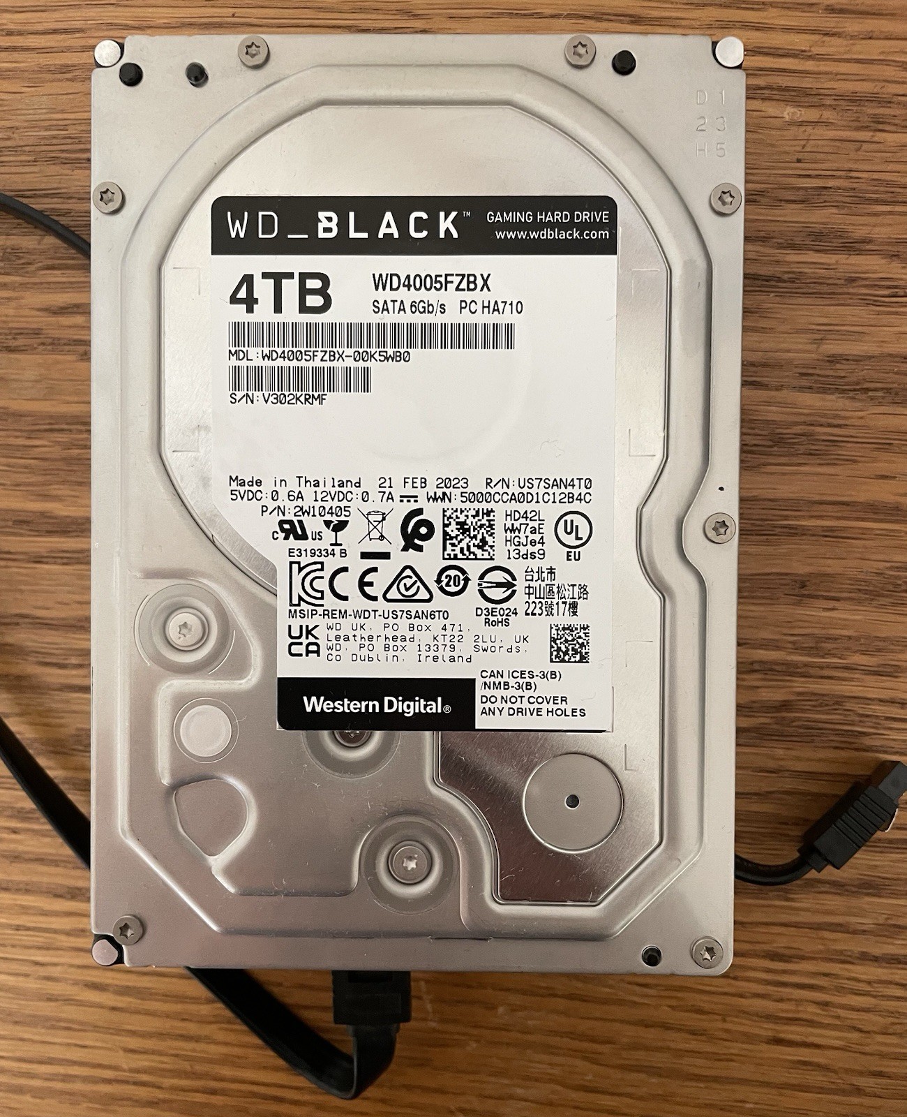 4 TB Western Digital WD4005FZBX 3.5 in SATA 6GB/s | Tested