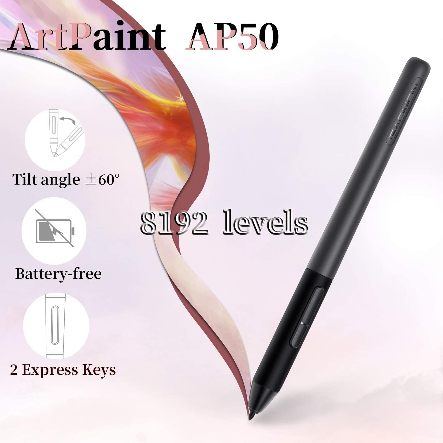 GAOMON PD1220 Drawing Tablet With Screen Full-laminated Battery-free Pen Display