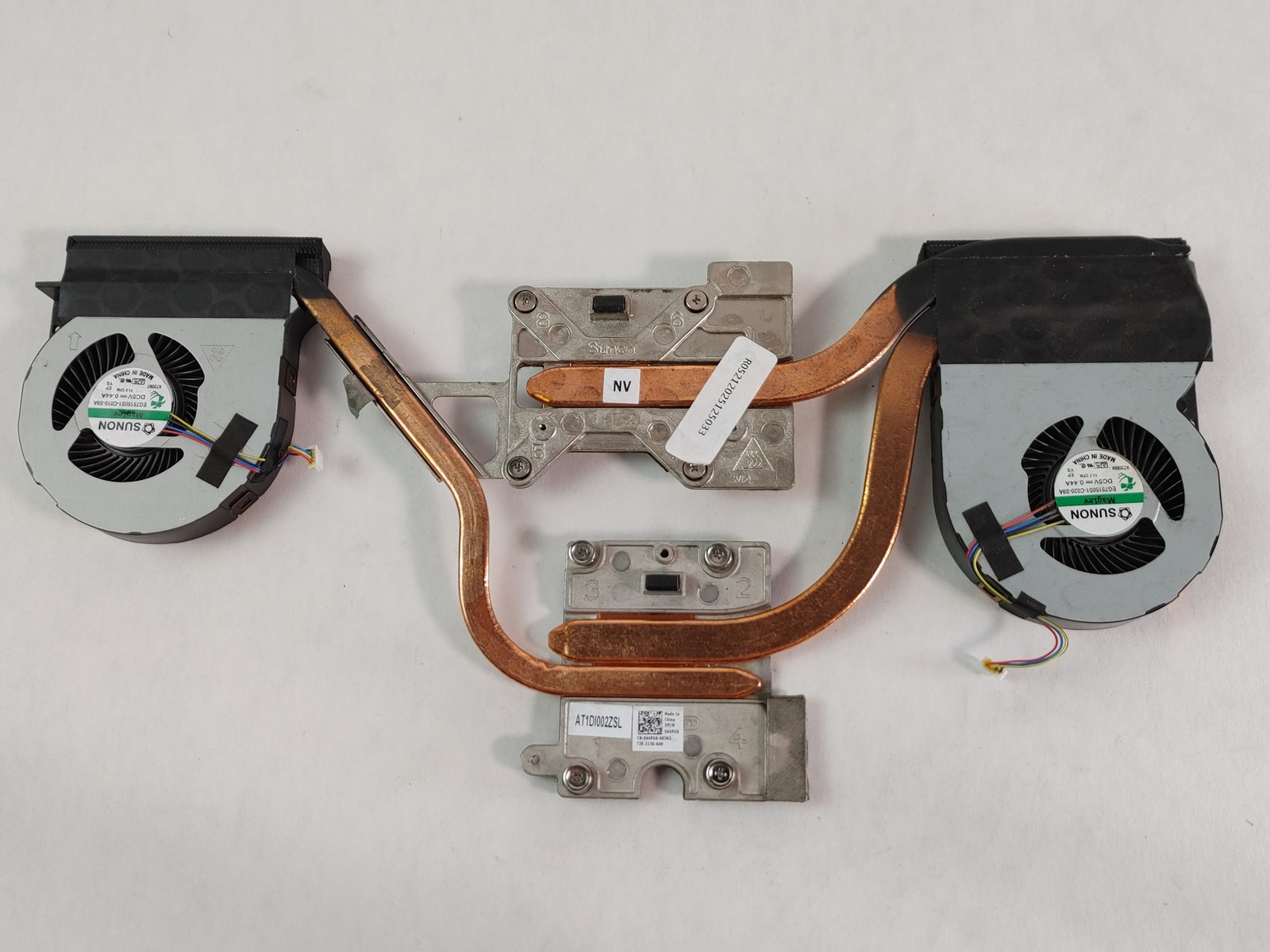 Lot of 5 Dell Precision 15 7510 4-Pin BGA 1440 CPU Fan with Heatsink 44PG6
