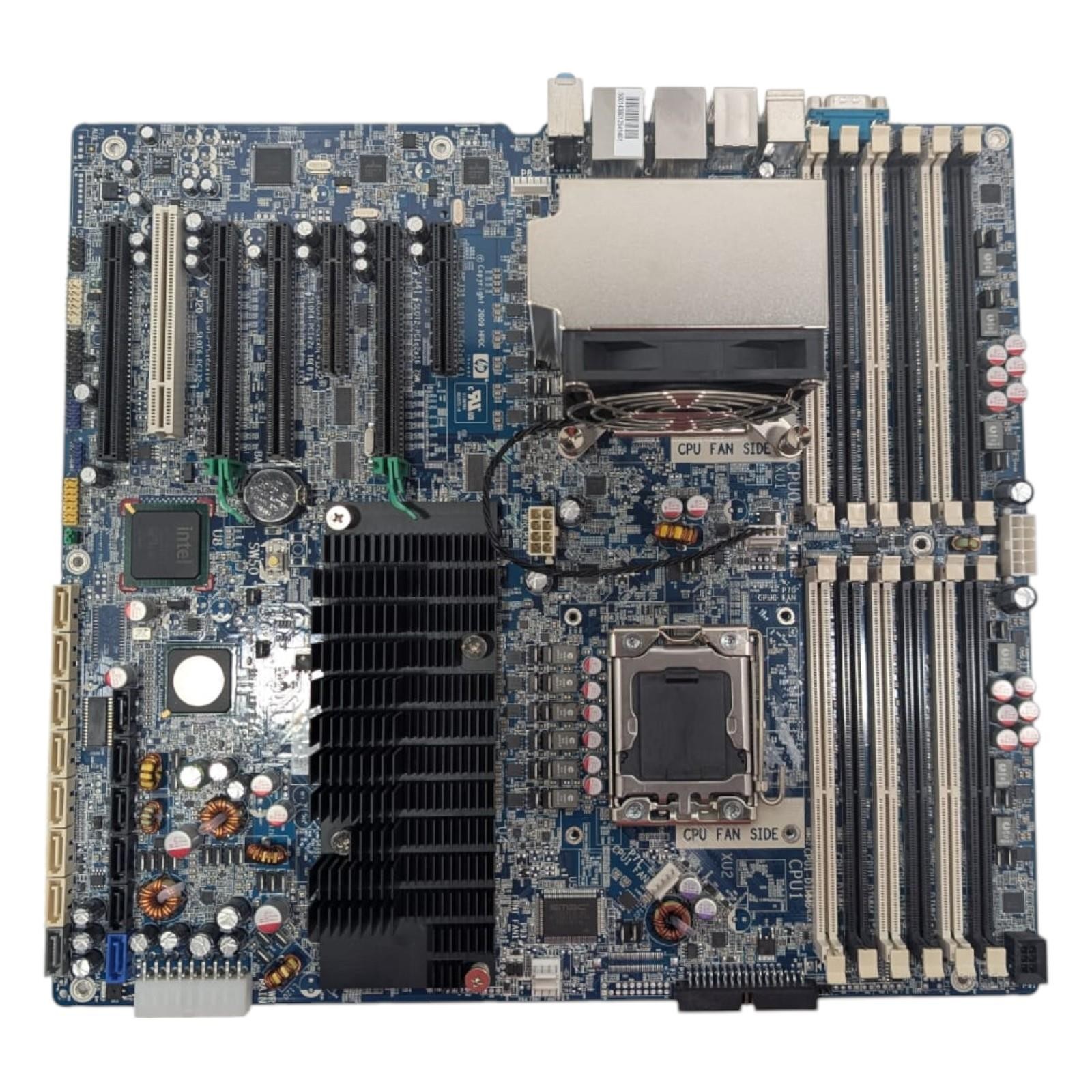 HP Z800 Worstation LGA 1366 Motherboard 460838-003 W/Heatsink & XEON X5570 SLBF3