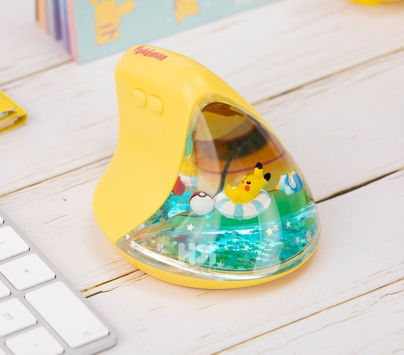 Pokemon Genuine Pikachu Bluetooth Vertical Mouse 2.4Ghz Wireless Mouse
