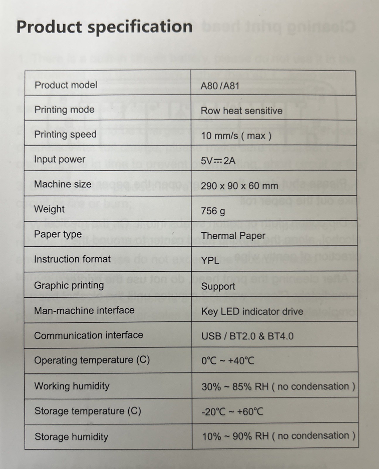 Portable Thermal High Resolution Printer Wireless, No Ink Or Toner Needed