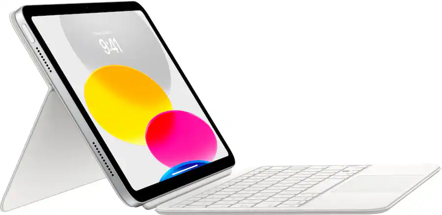 Apple Magic Keyboard Folio Case for Apple iPad 10.9″ A16 10th Gen white VG