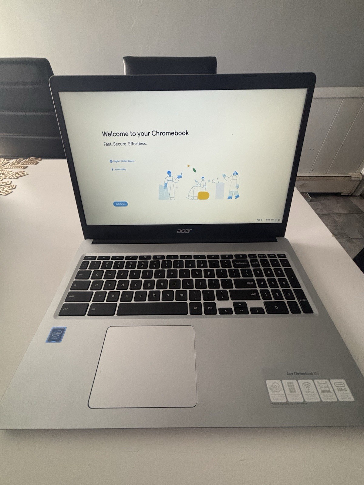 Chromebook 315 CB315-3H-C19A Laptop Intel Celeron N4000 15.6 HD (1366 x 768) …