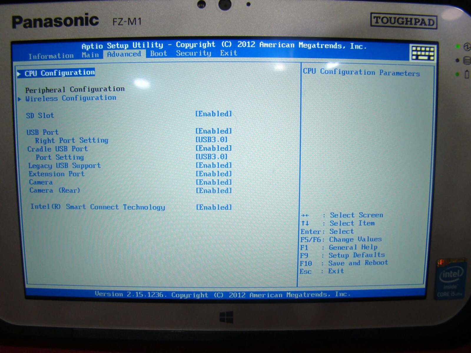 Panasonic Toughpad FZ-M1 i5 1.60GHz 8GB 128GB (FZ-M1CEAAXBM) READ DESCRIPTION