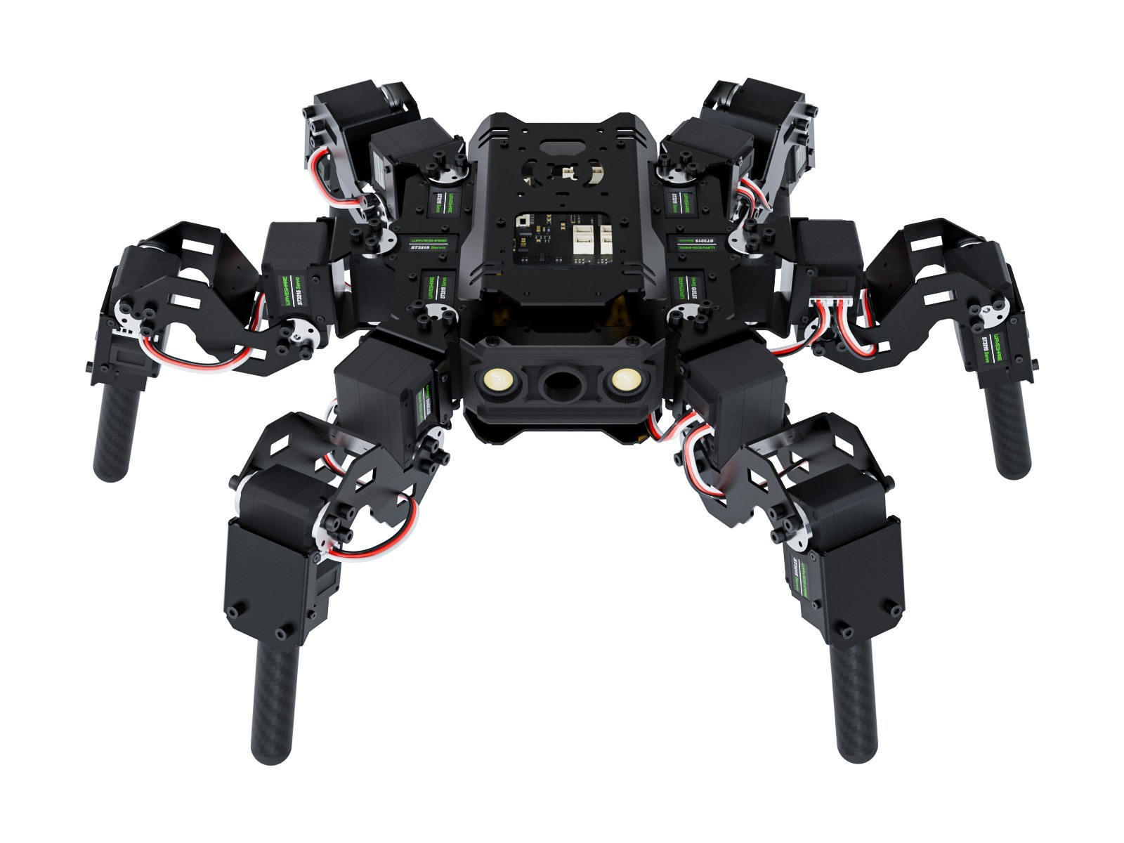 Waveshare 18-DOF HexArth Bionic Hexapod Robot, Open Source For ESP32,Vector Moti