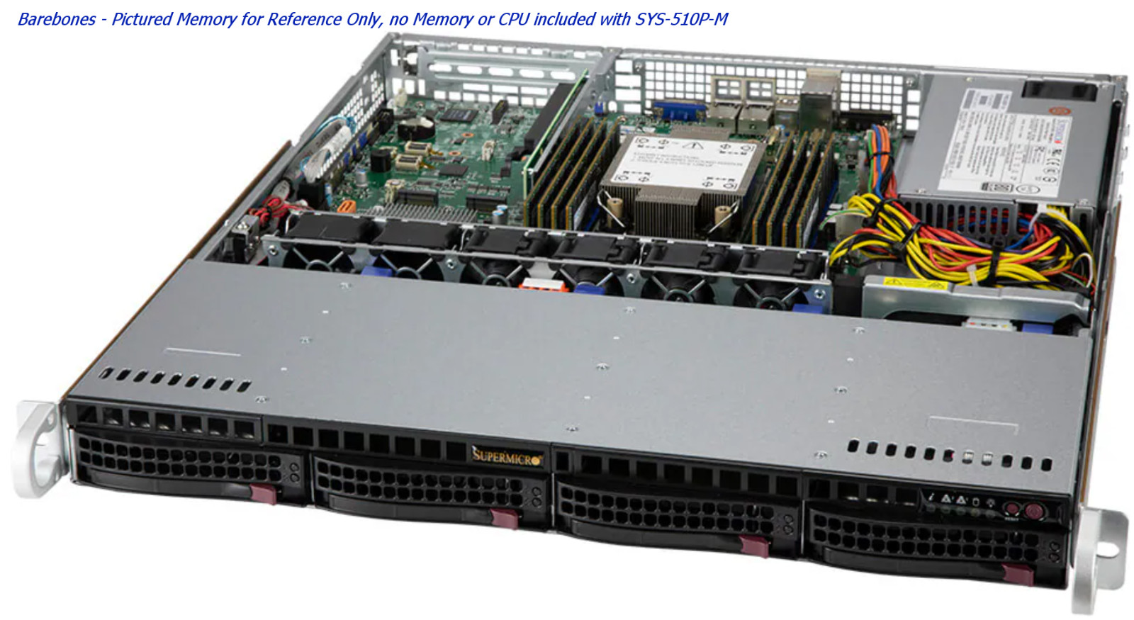 Supermicro SuperServer SYS-510P-M Server Barebone System – 1U New In Sealed Box