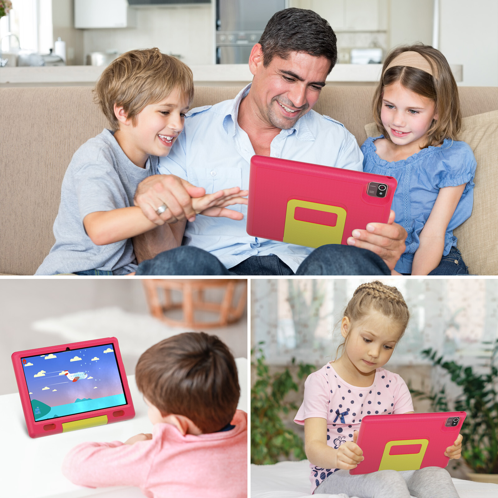 Kids Tablet 10 inch Android 13 Tablets 2+32GB with Shockproof WIFI PC Touchscree