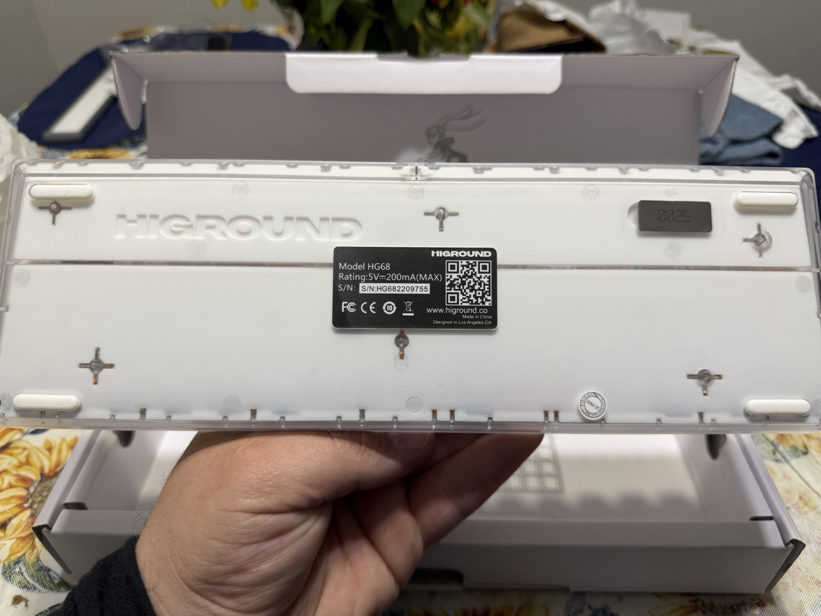 Higround x Prix Mechanical Keyboard TTC Silent Glacier White #0025