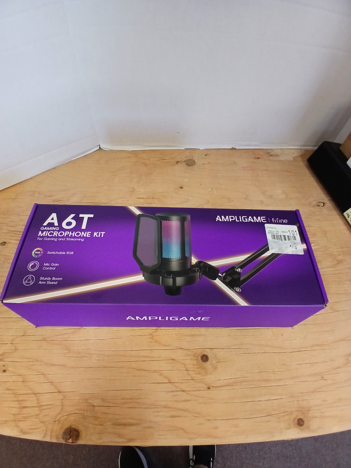 Fifine Ampligame A6T Gaming Microphone Kit With RGB Lighting Effect TESTED-WORKS
