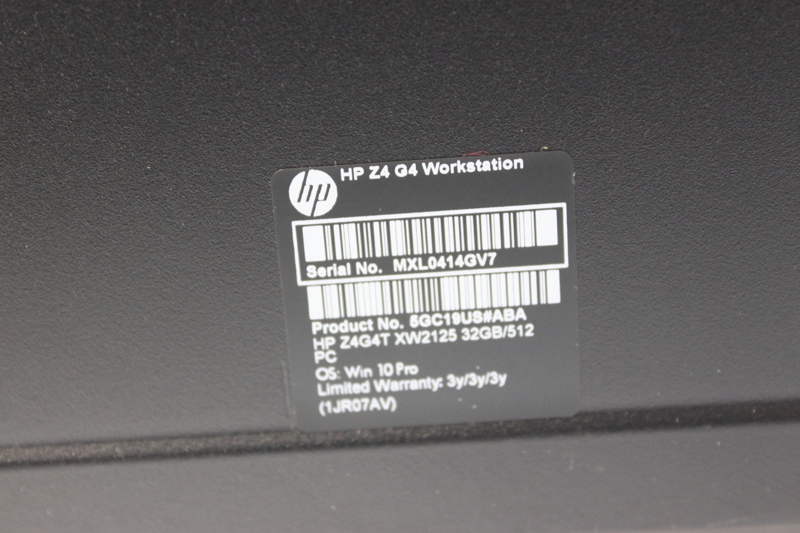 HP Z4 G4 Intel Xeon W-2223 16GB Ram 2TB HDD NVIDIA RTX 4000 Win11p Workstation