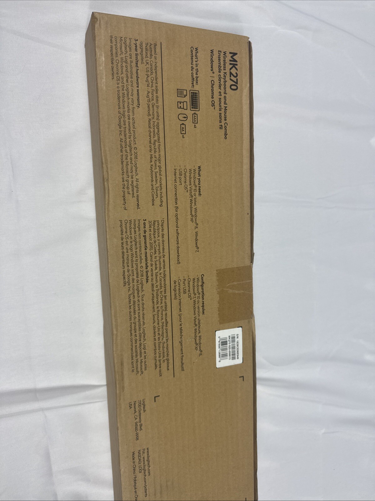 Logitech MK270 Wireless Keyboard and Mouse Combo – 920-008813