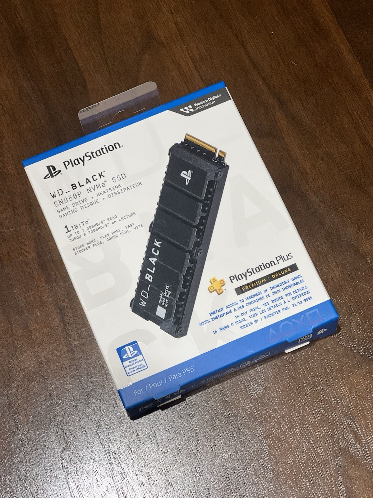 Western Digital WD_BLACK SN850P 1TB M.2 NVMe SSD for PlayStation 5 PS5