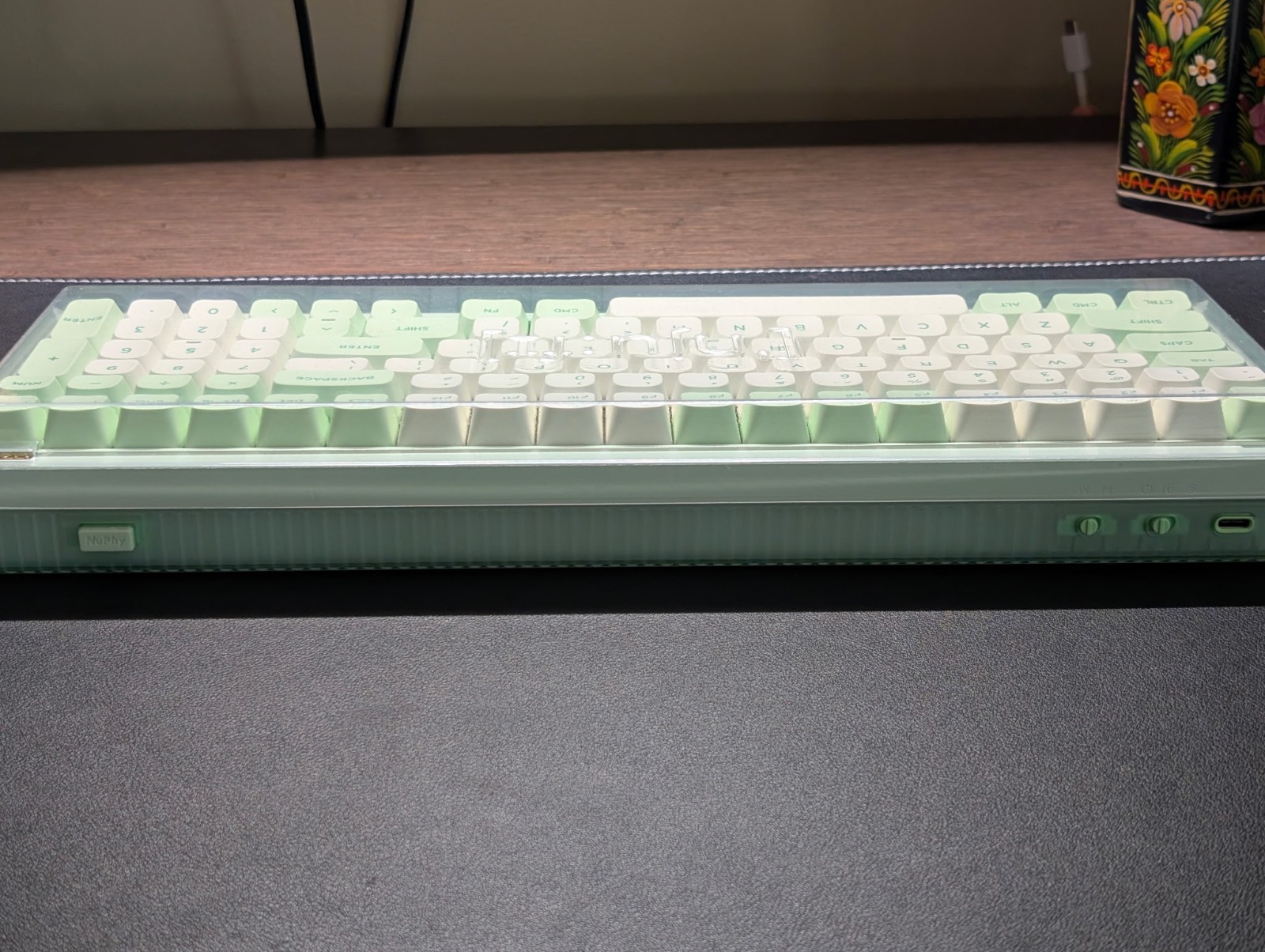 NuPhy Halo96 V2 Mechanical Keyboard — Mojito, Raspberry Switch