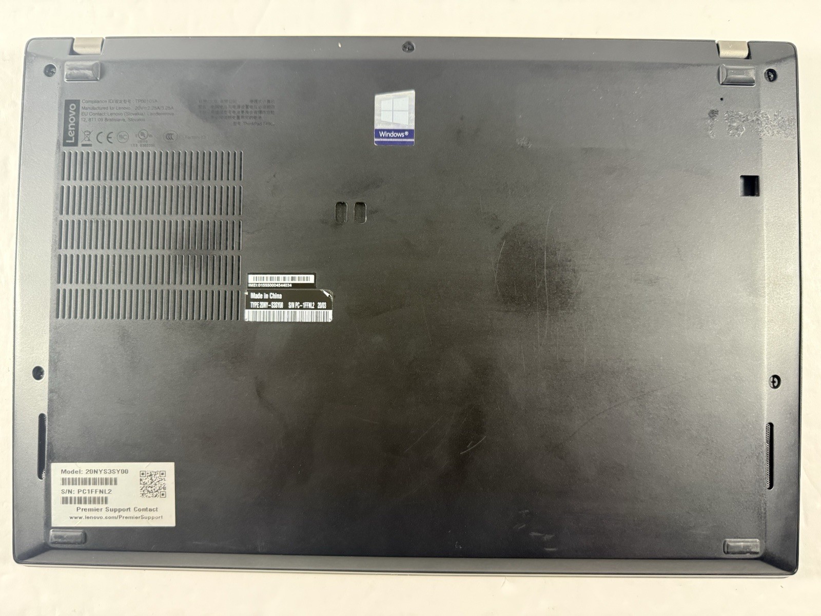 Lenovo ThinkPad T490s Touch 14″ i7-8665U 32GB RAM 512GB SSD Win 11 Pro FHD
