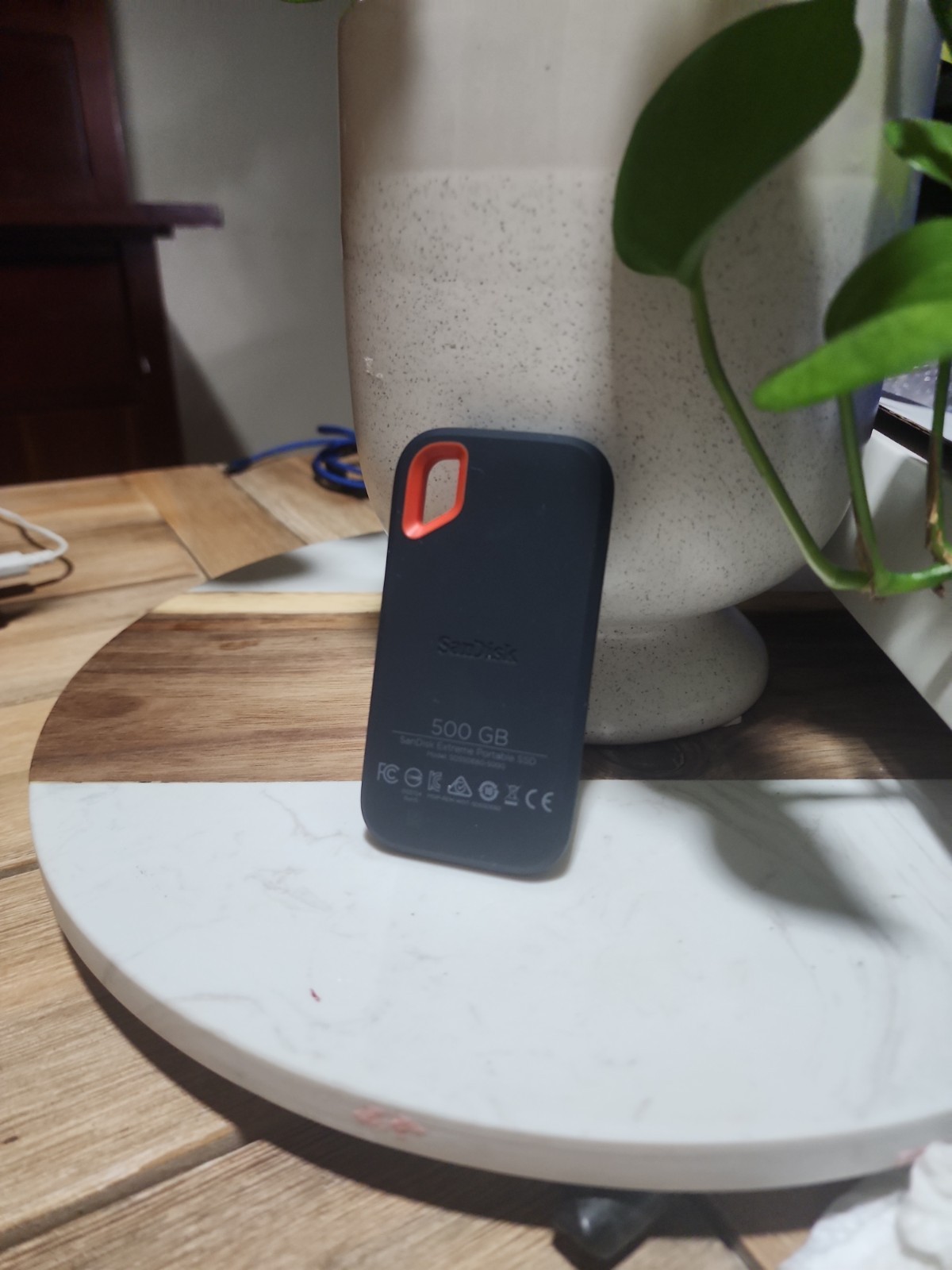 SanDisk Extreme Portable SSD 500GB SDSSDE60-500G Black Orange Used
