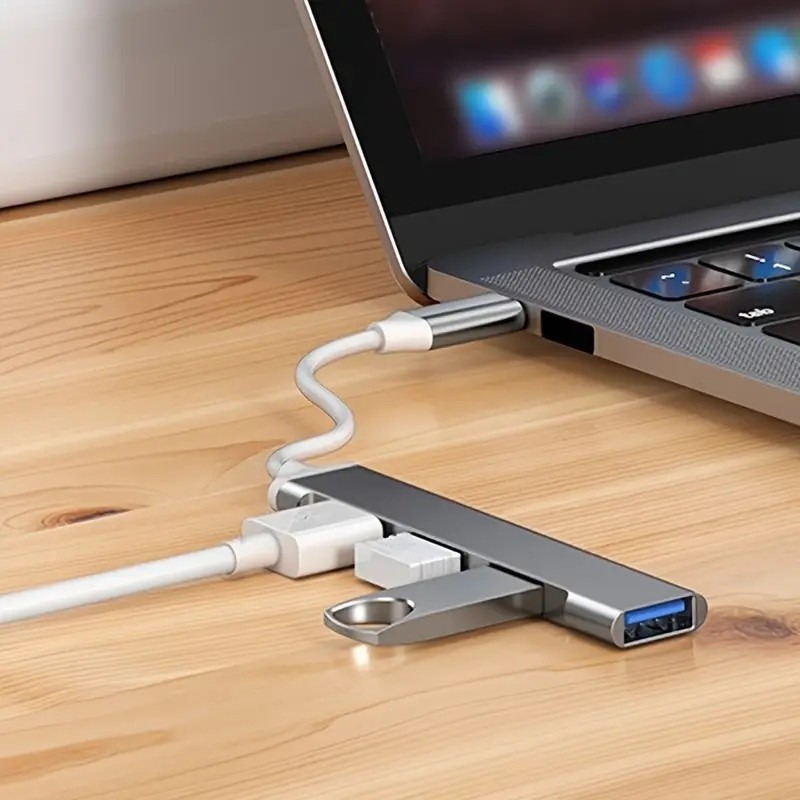 4 Port USB Type C Hub OTG Adapter USB Splitter Dock for Laptop Tablet Phone HUB
