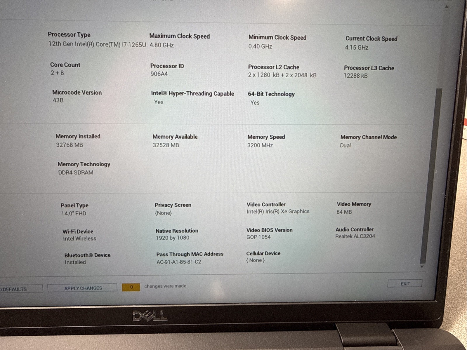 Dell Latitude 7430 i7 12th Gen 4.80GHz, 32GB RAM, 512gb Excellent Bat, #3s2wvv3