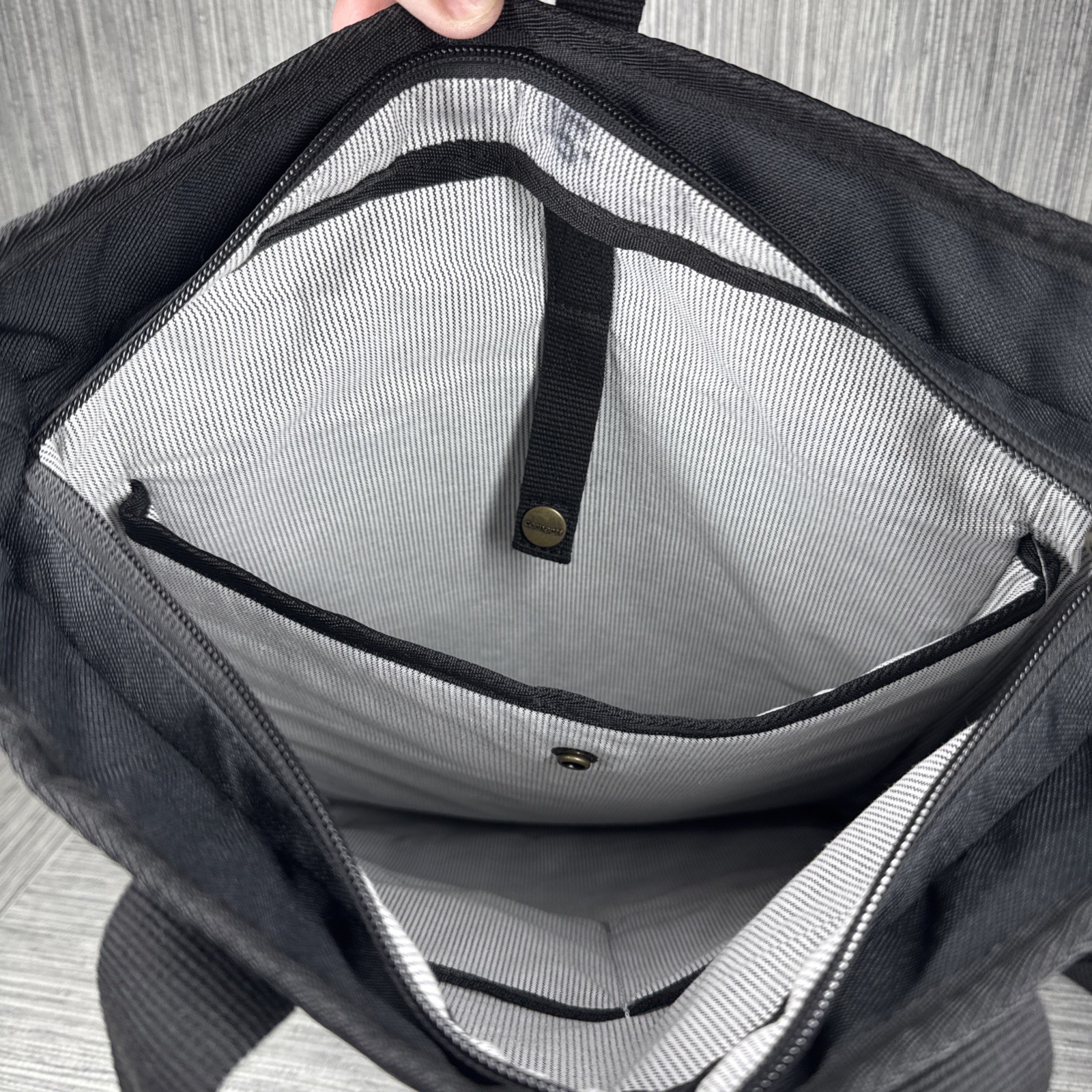 Carhartt Convertible Durable Tote Bag with Adjustable One Size Black Hybrid