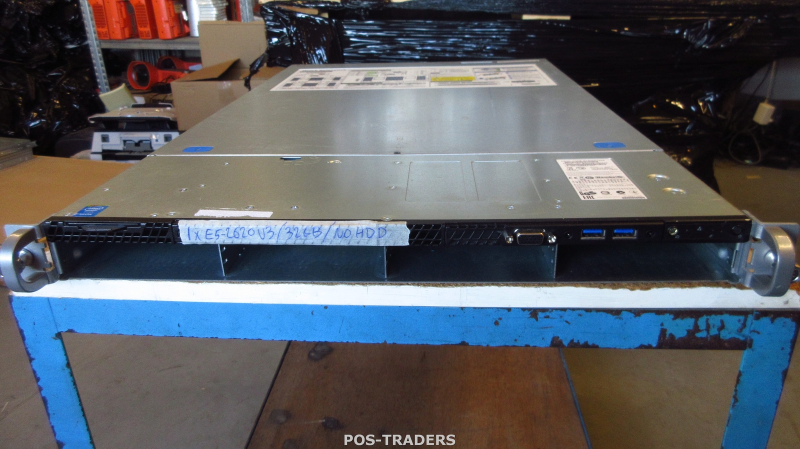 Intel S2600WT2 Rack Server 1x XEON E5-2620 V3 / 32GB DDR4 / NO HDD / 2x 750W PSU