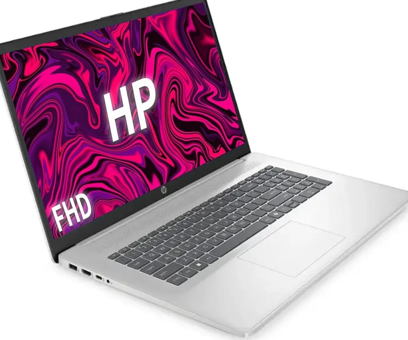 HP 17.3 inch Full HD Laptop AMD Ryzen 5 7520U 8GB RAM 512GB SSD Silver Win11
