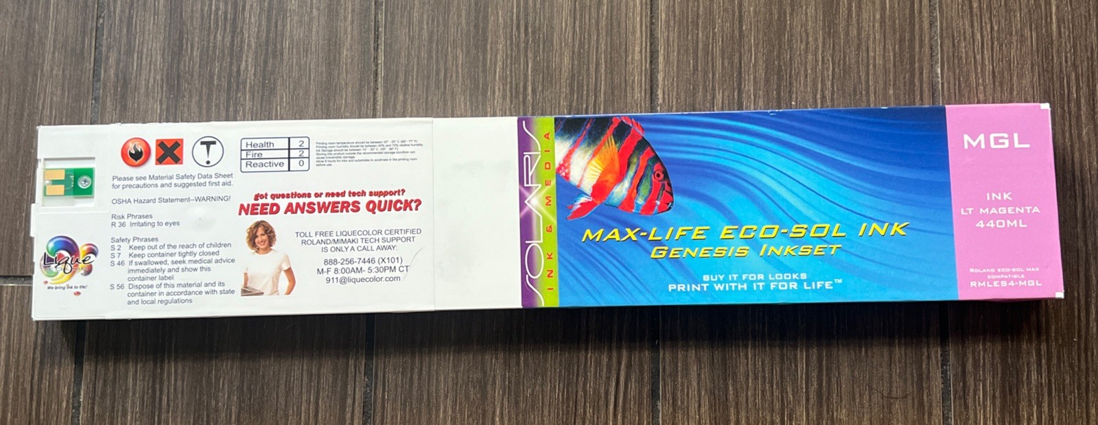 Solaris Max Life Eco-Sol 440 ml MGL LT MAGENTA for Roland Eco Sol Max RMLES4-MG