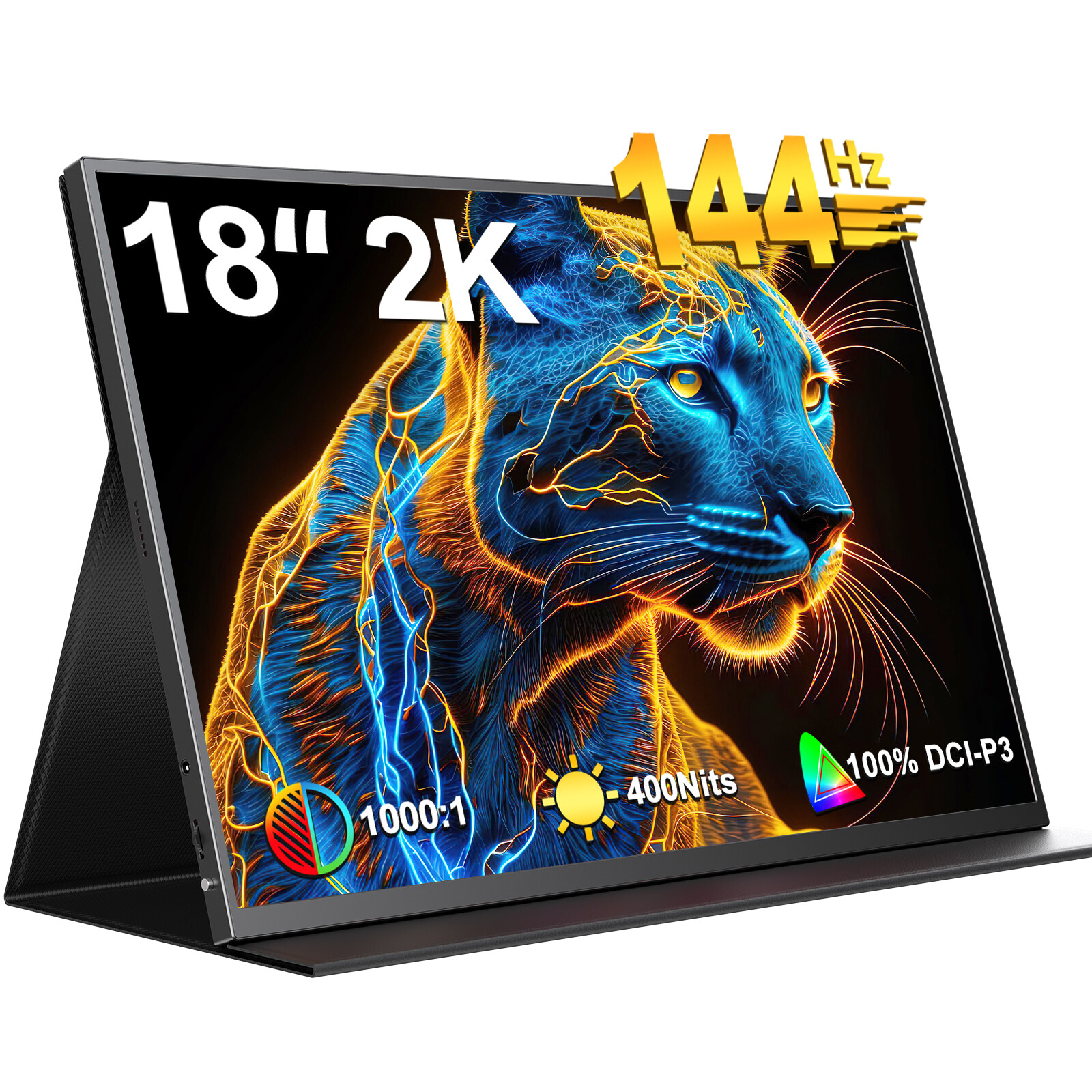 UPERFECT 18″ 2K 2560×1600 144Hz 2K Portable Monitor Gaming Screen 100I-P3