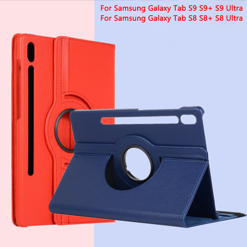 For Samsung Galaxy Tab S9 Ultra S9 Plus S8 Luxury Shockproof Leather Tablet Case