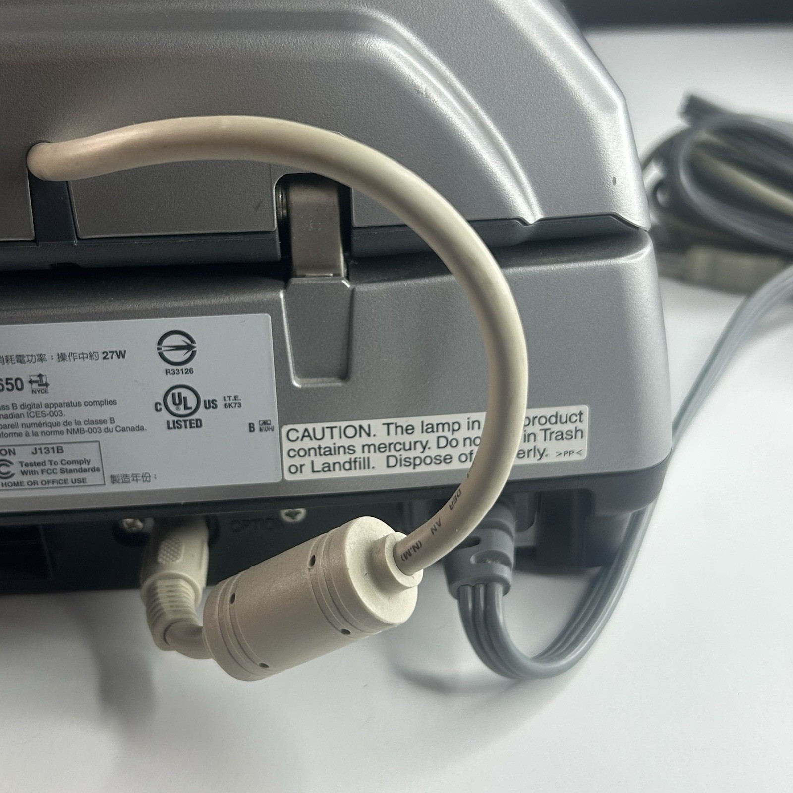 Epson Perfection 4990 Photo Scanner With Power And Usb Cables