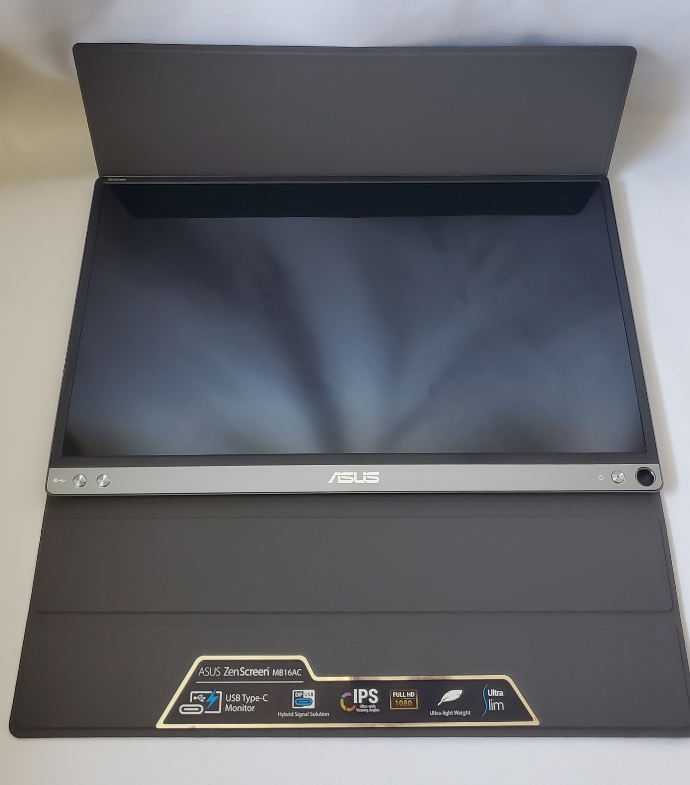 ASUS ZenScreen MB16AC 15.6″ Portable USB-C Monitor FHD 1080p IPS w/ Smart Case