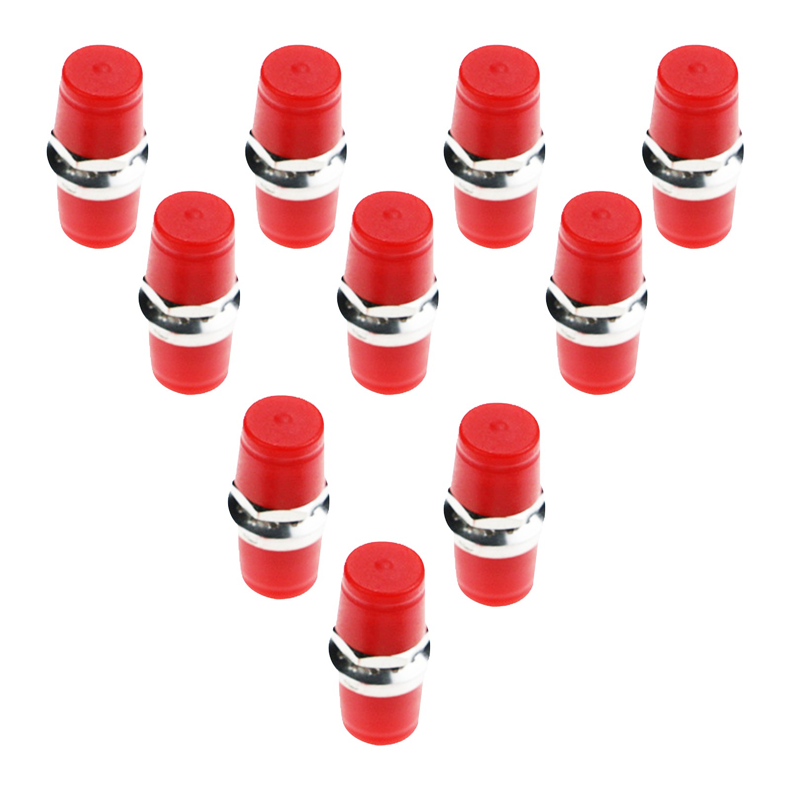 10 Pcs Fiber Optic FC-FC/APC Adapter Coupler Connector Female to Female H