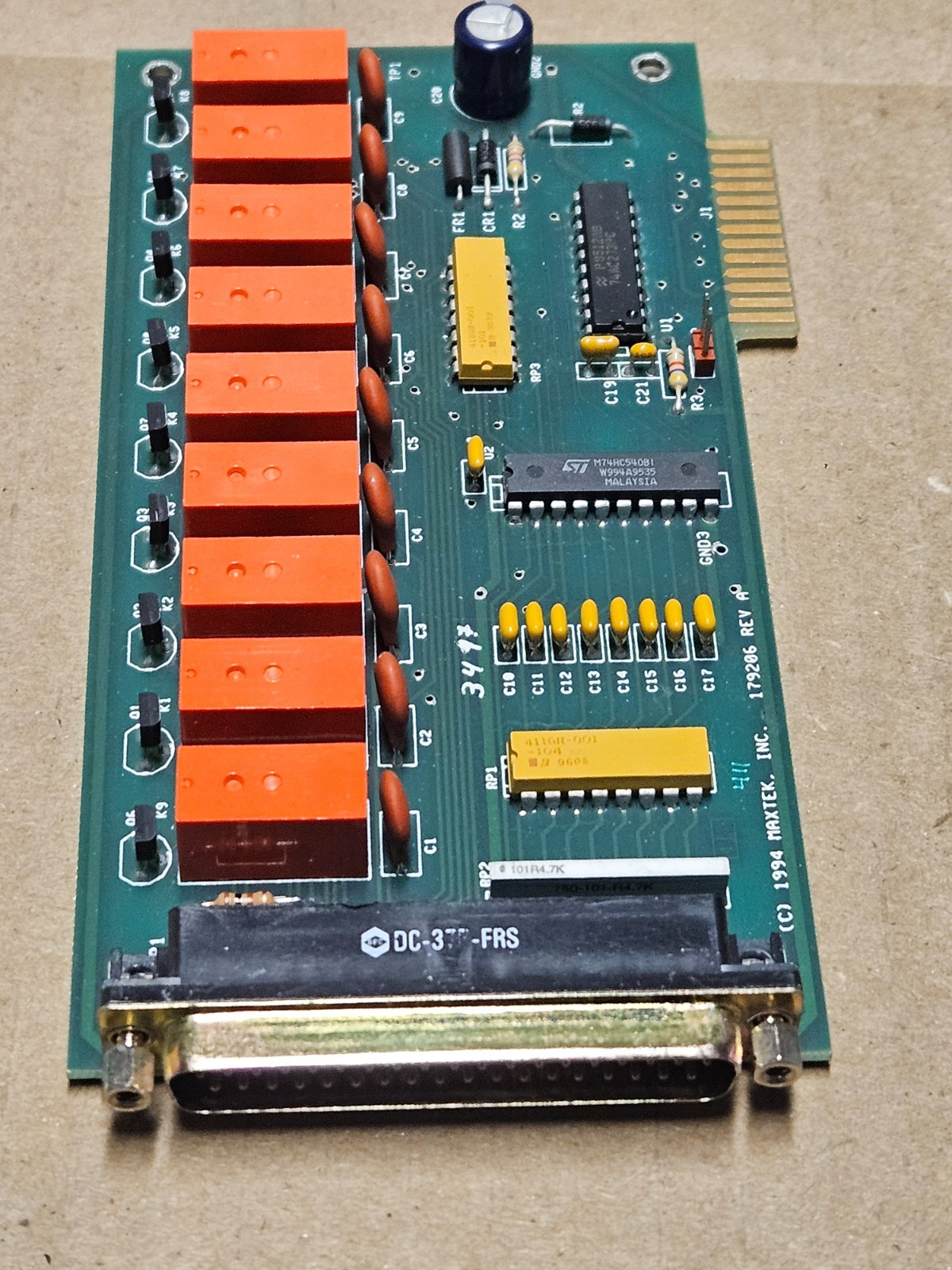 Maxtek MDC-360 PCB 179206 Rev A Control Board – Working Pull
