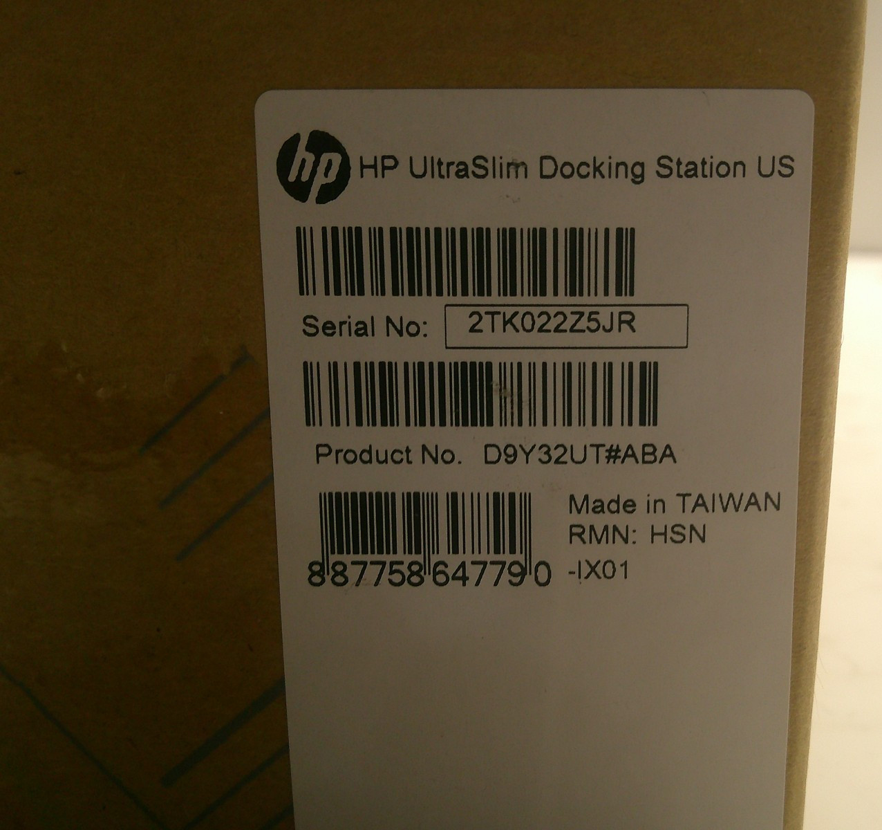 HP 2013 UltraSlim Docking Station D9Y32AA#ABA
