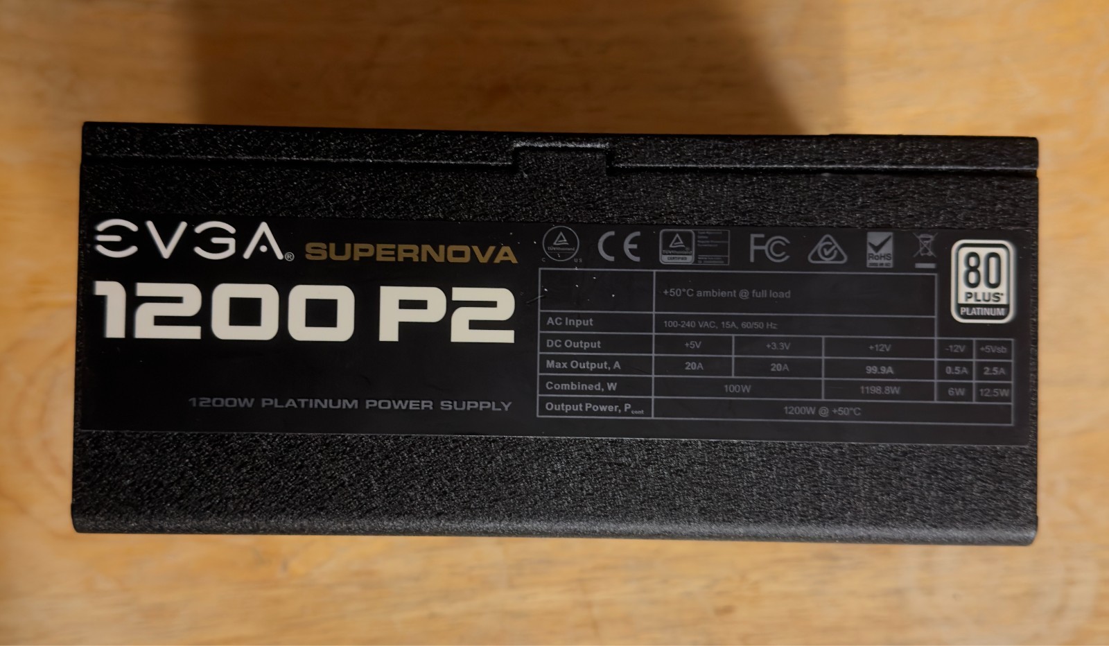 EVGA Supernova 1200 P2 Platinum 1200W PSU – Great Condition