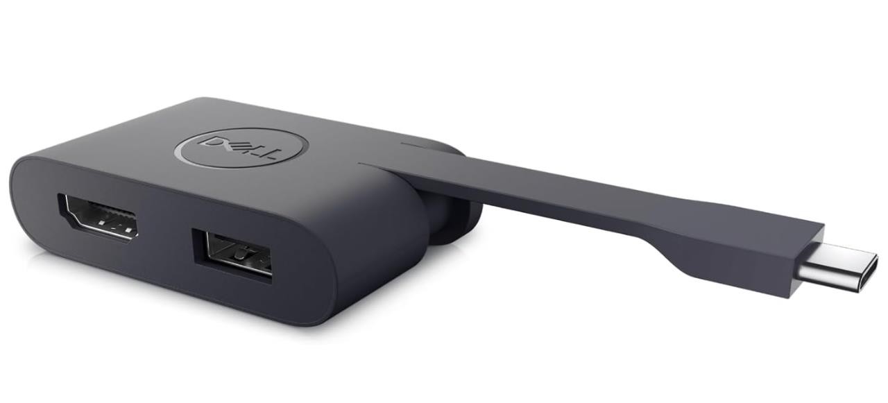 Dell Da20 USB Type-C HDMI-USB Black