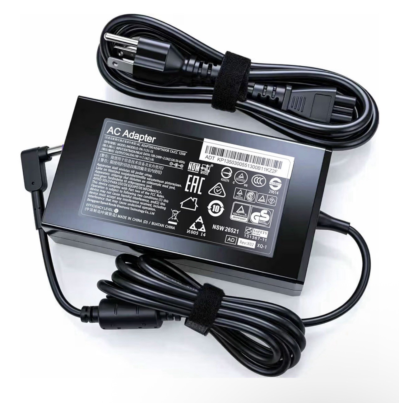 135W Laptop Charger for Acer Nitro 5 AN515 19.5V 7.1A AC Adapter Power Supply Ne