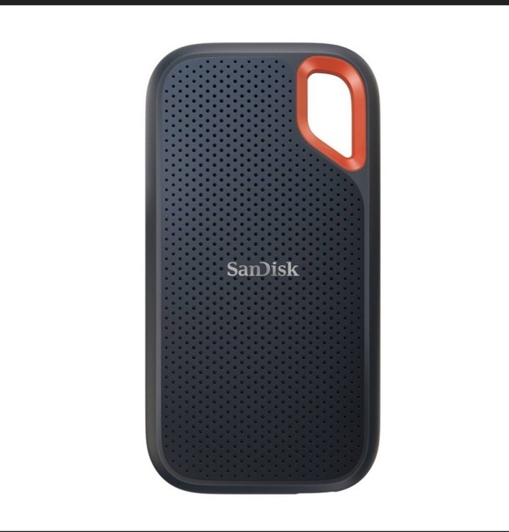 SanDisk Extreme Portable SSD 1 TB External Solid State Drive, Black/Orange
