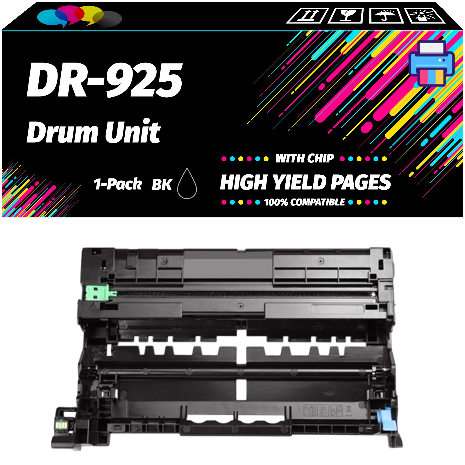 DR-925 Drum Unit for Brother HL-L6310DW HL-L6415DW HL-L6415DWT etc. Printers