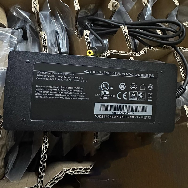 Charger 36V 5A 180W 7.9×5.5mm Power Supply Adapter For Huntkey HKA18036050-6C
