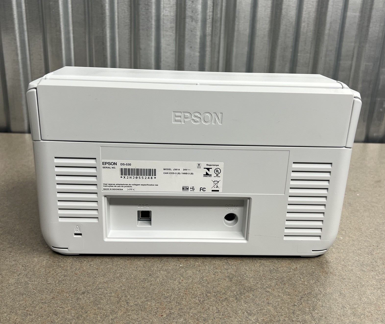 EPSON DS-530 Color Duplex Document Scanner J381A, USB 3.0