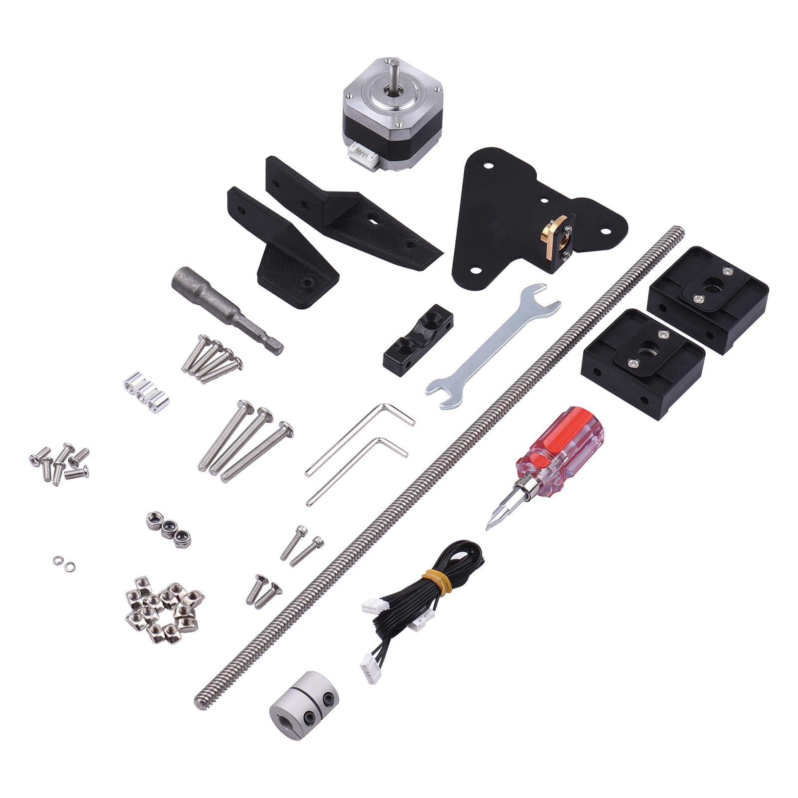 365mm Dual Z Ax-Is Screw Upgrade Kit 42-34 Stepper Motor Fr 3D Printer V0I0