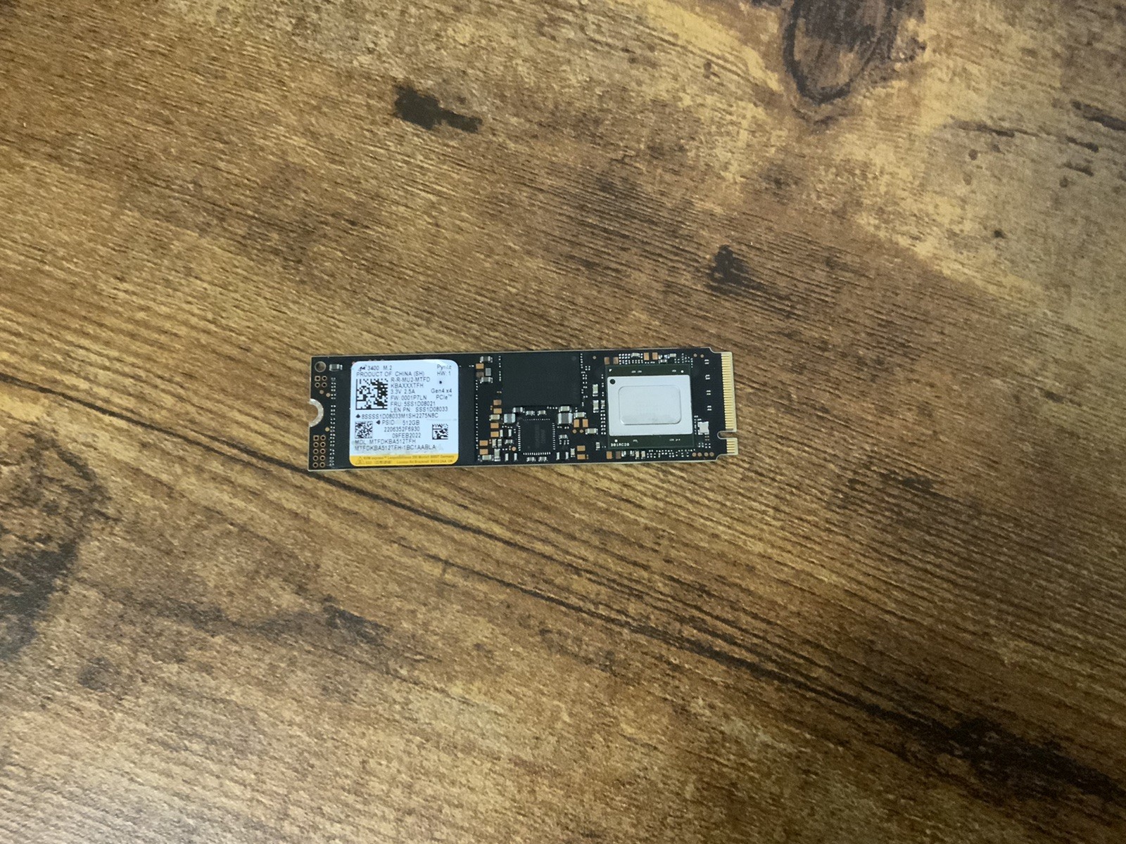 Micron 3400 512GB NVMe M.2 2280 PCIe 4.0 SSD Drive – 99% Health